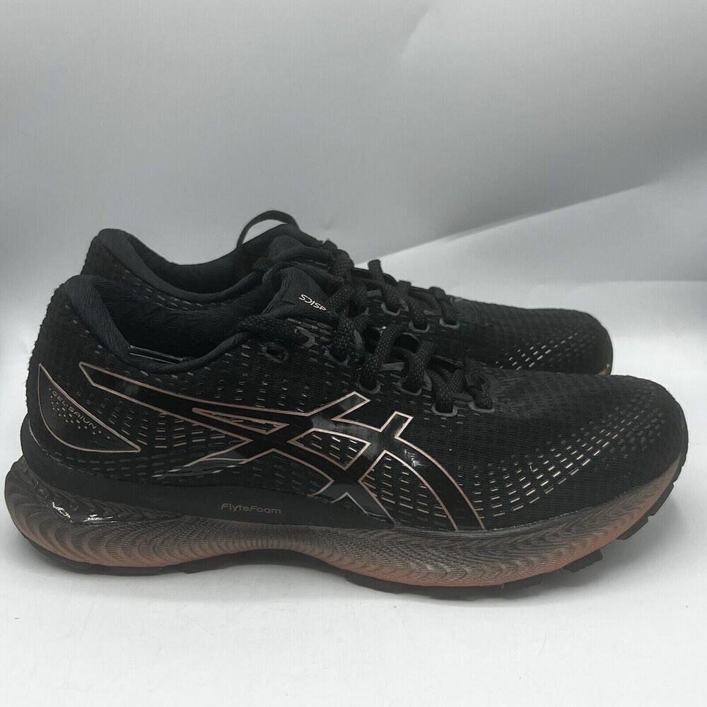 Asics Gel Saiun Womens Size 9.5 Black/Rose/Gold Running Sneakers Shoes 1012B232